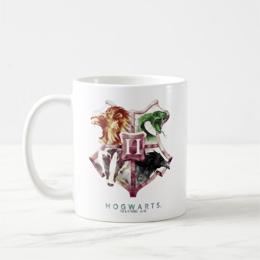 Harry Potter | HOGWARTS™ Crest Watercolor Koffiemok (Links)