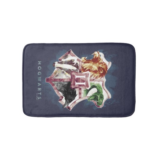 Harry Potter | HOGWARTS™ Crest Waterverf Badmat (Voorkant)