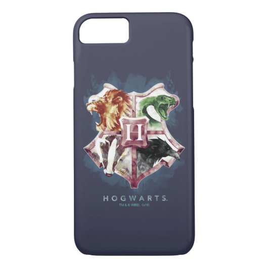 Harry Potter | HOGWARTS™ Crest Waterverf Case-Mate iPhone Case (Achterkant)