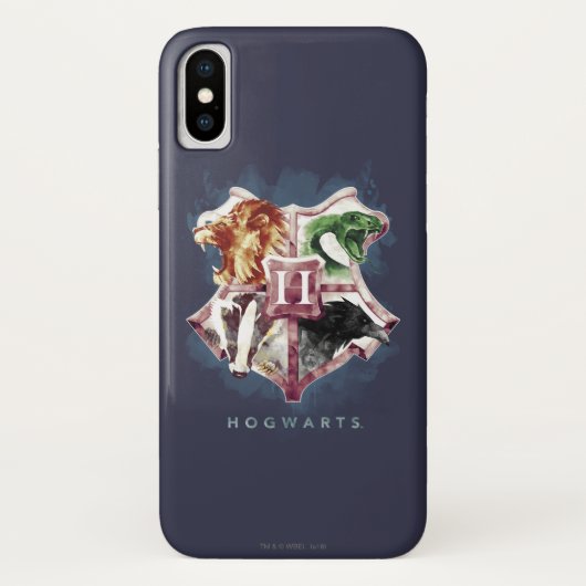 Harry Potter | HOGWARTS™ Crest Waterverf Case-Mate iPhone Case (Achterkant)