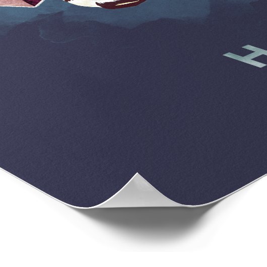 Harry Potter | HOGWARTS™ Crest Waterverf Poster (Hoek)