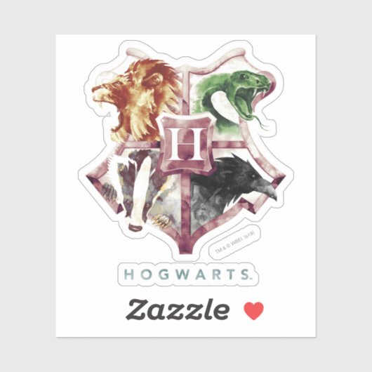 Harry Potter | HOGWARTS™ Crest Waterverf Sticker (Vel)