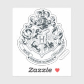 Harry Potter| Hogwarts Crest - Zwart en wit Sticker (Vel)