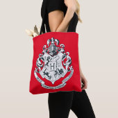 Harry Potter| Hogwarts Crest - Zwart en wit Tote Bag (Dichtbij)