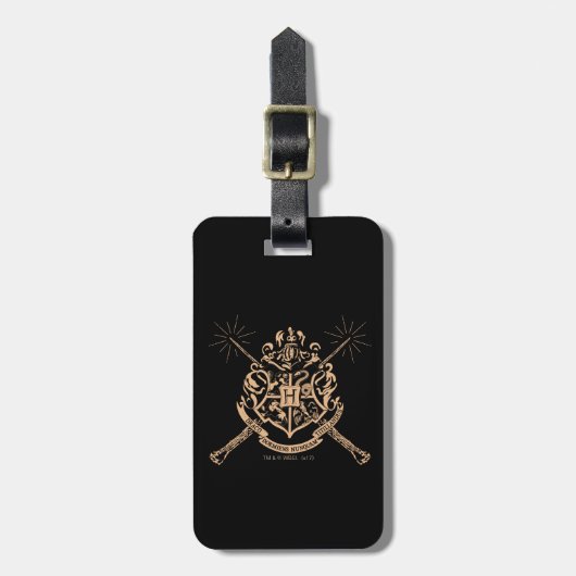 Harry Potter | Hogwarts Crossed Wands Crest Bagagelabel (Voorkant verticaal)