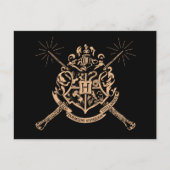 Harry Potter | Hogwarts Crossed Wands Crest Briefkaart (Voorkant)