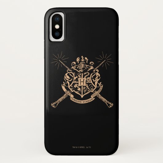 Harry Potter | Hogwarts Crossed Wands Crest Case-Mate iPhone Case (Achterkant)