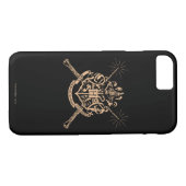 Harry Potter | Hogwarts Crossed Wands Crest Case-Mate iPhone Case (Achterkant (Horizontaal))