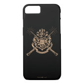 Harry Potter | Hogwarts Crossed Wands Crest Case-Mate iPhone Case (Achterkant)