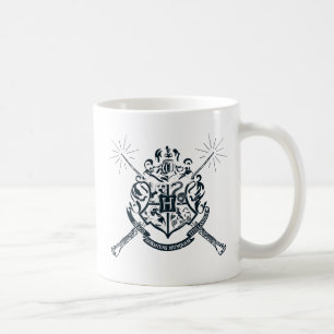 Harry Potter   Hogwarts Crossed Wands Crest Koffiemok