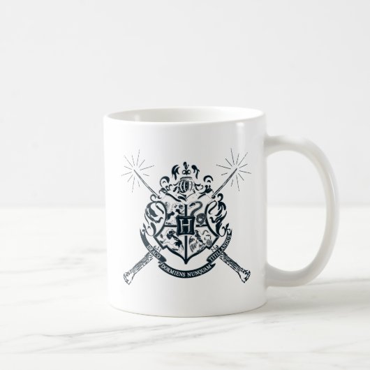 Harry Potter | Hogwarts Crossed Wands Crest Koffiemok (Rechts)