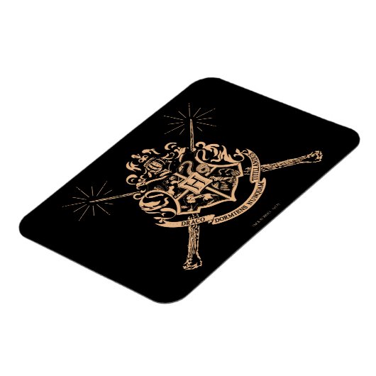Harry Potter | Hogwarts Crossed Wands Crest Magneet (Linkerzijde)