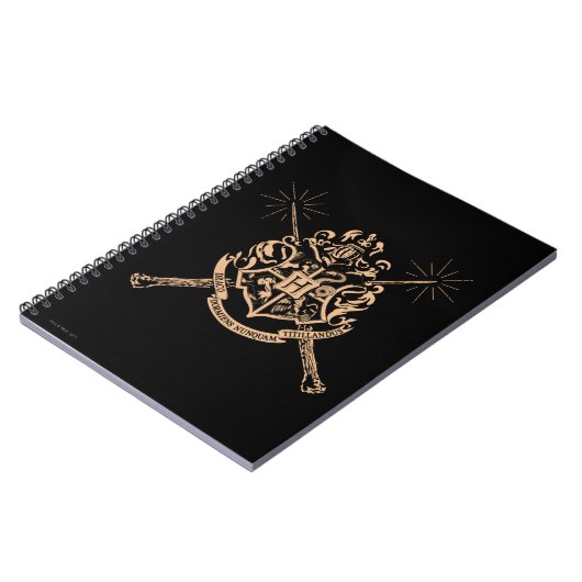 Harry Potter | Hogwarts Crossed Wands Crest Notitieboek (Linkerzijde)