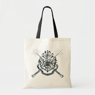 Harry Potter Hogwarts Crossed Wands Crest Tote Bag