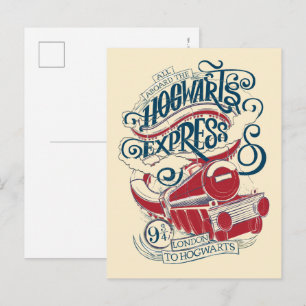 Harry Potter   Hogwarts Express Typografie Briefkaart
