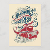 Harry Potter | Hogwarts Express Typografie Briefkaart (Voorkant)