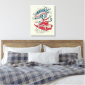 Harry Potter | Hogwarts Express Typografie Canvas Afdruk (Insitu (Slaapkamer))