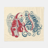 Harry Potter | Hogwarts Express Typografie Fleece Deken (Voorkant (Horizontaal))