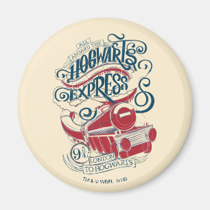 Harry Potter   Hogwarts Express Typografie Magneet