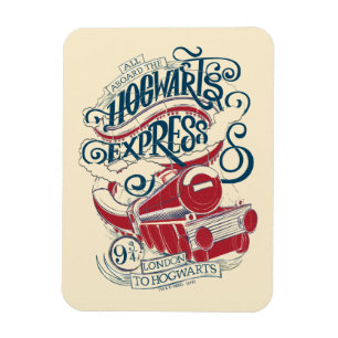 Harry Potter   Hogwarts Express Typografie Magneet
