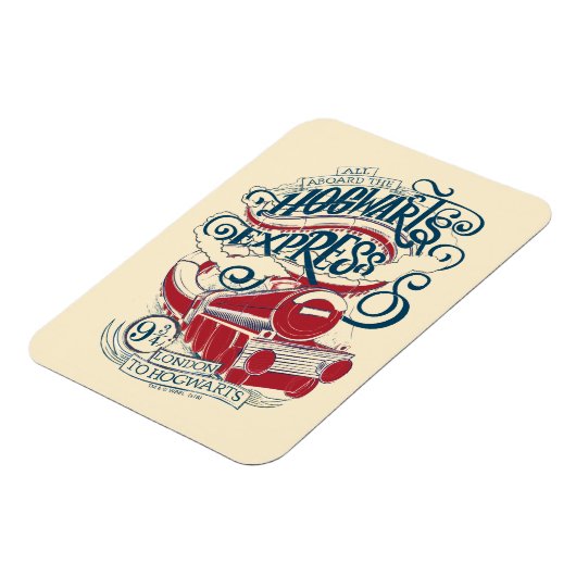 Harry Potter | Hogwarts Express Typografie Magneet (Linkerzijde)
