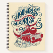 Harry Potter | Hogwarts Express Typografie Notitieboek (Voorkant)