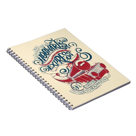 Harry Potter | Hogwarts Express Typografie Notitieboek (Rechterzijde)