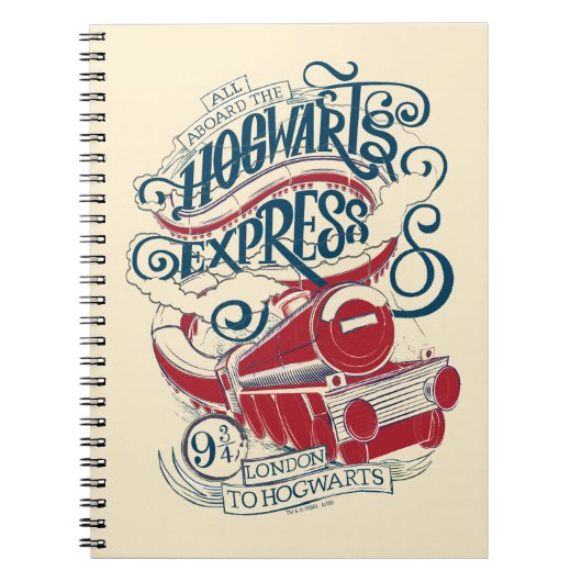 Harry Potter | Hogwarts Express Typografie Notitieboek (Voorkant)