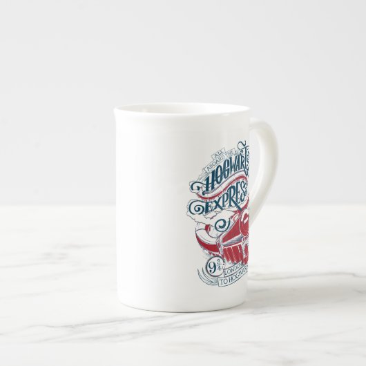 Harry Potter | Hogwarts Express Typografie Porselein Kop (Voorkant rechts)