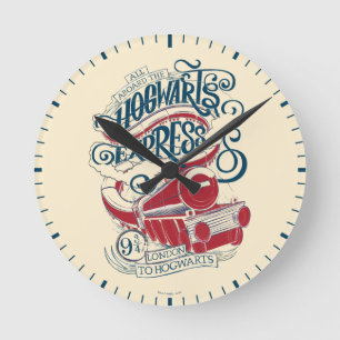 Harry Potter  Hogwarts Express-typografie Ronde Klok