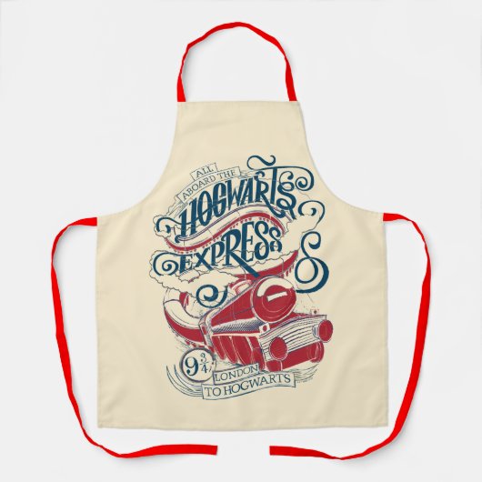 Harry Potter | Hogwarts Express Typografie Schort (Voorkant)