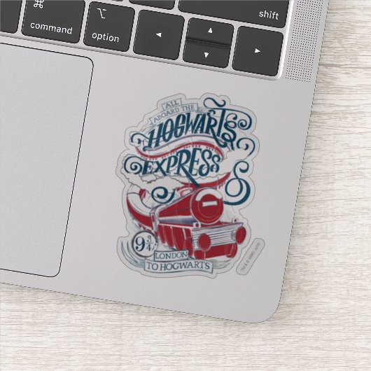 Harry Potter | Hogwarts Express Typografie Sticker (Detail)