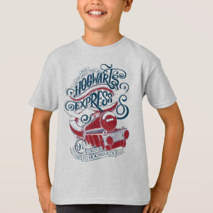 Harry Potter   Hogwarts Express Typografie T-shirt