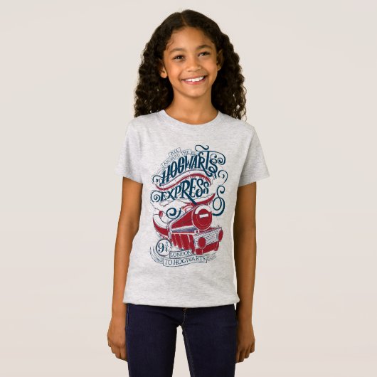 Harry Potter | Hogwarts Express Typografie T-shirt (Voorkant volledig)