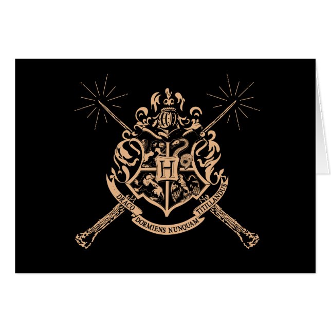 Harry Potter | Hogwarts Gekruiste Tovenierstokken  (Voorkant Horizontaal)