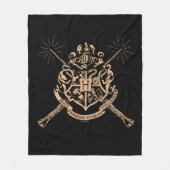 Harry Potter | Hogwarts gekruiste toverstokken wap Fleece Deken (Voorkant)