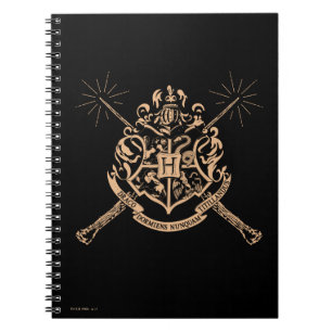Harry Potter Hogwarts gekruiste toverstokken Wap Notitieboek