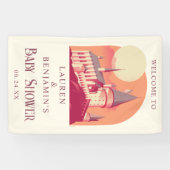 Harry Potter | Hogwarts Girl Baby Shower Spandoek (Horizontaal)