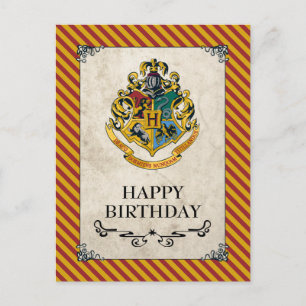 Harry Potter  Hogwarts Happy Birthday Briefkaart