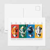 Harry Potter| HOGWARTS™ House Sigils Briefkaart (Voorkant / Achterkant)