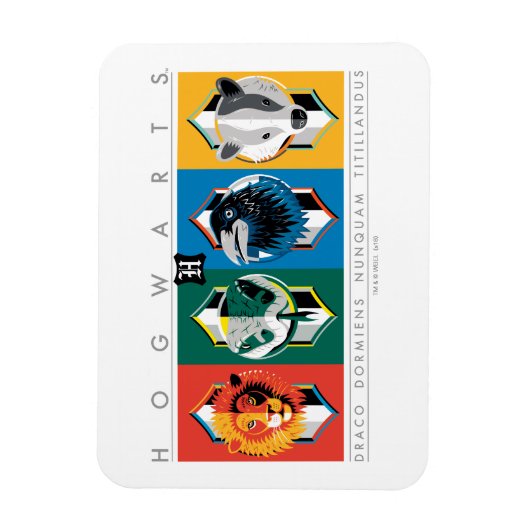Harry Potter | HOGWARTS™ House Sigils Magneet (Verticaal)