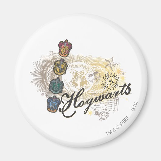 Harry Potter | Hogwarts Houses - Volledige kleur Magneet (Voorkant)