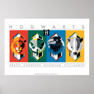 Harry Potter HOGWARTS™ Huis-symbolen Poster