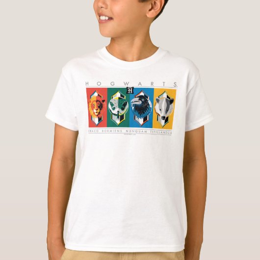 Harry Potter | HOGWARTS™ Huis Zegels T-shirt (Voorkant)