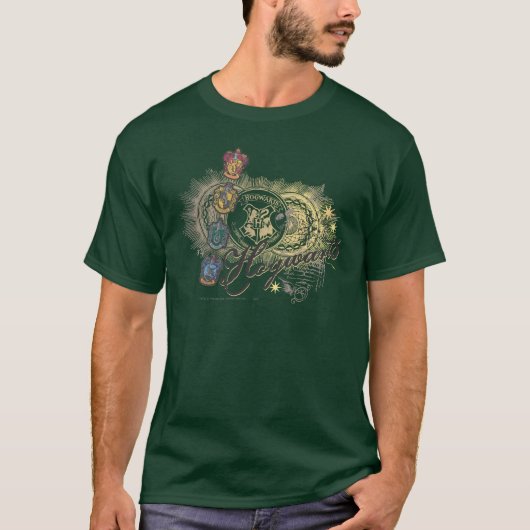 Harry Potter| Hogwarts-huizen - volledige kleur T-shirt (Voorkant)