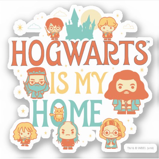 HARRY POTTER™ | HOGWARTS™ IS MIJN THUIS STICKER (Voorkant)