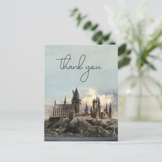 Harry Potter Hogwarts Kasteel Bruiloft Bedankt Briefkaart (Staand voorkant)
