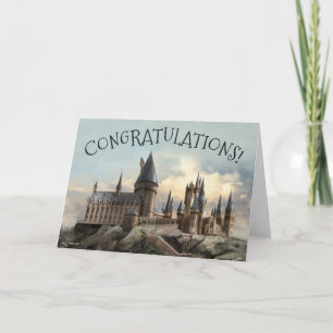 Harry Potter Hogwarts Kasteel Gefeliciteerd Kaart