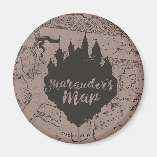 Harry Potter | HOGWARTS™ Kasteel Sluipwegplattegro Magneet (Voorkant)