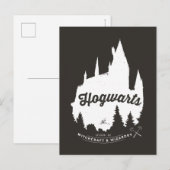 Harry Potter | HOGWARTS™ Kasteel Typografie Briefkaart (Voorkant / Achterkant)
